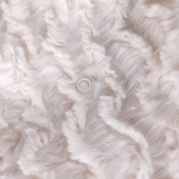 Patagonia Cream Fringe Layered Fleece Coat Xs - Picture 12 of 15